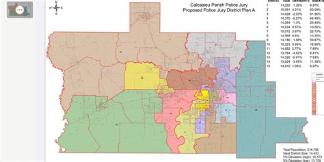 Calcasieu Parish Police Jury introduces new redistricting plan, map