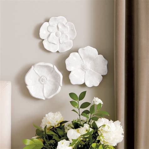 Ceramic Flowers Wall D cor Set | Wanddekoration, Dekoration, Basteln ...