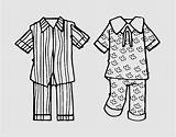 Pajama Day Coloring Page sketch template