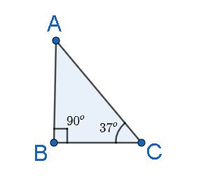 Find the value of $\\sin {37^o},\\sin {53^o},\\tan {37^o},\\tan {53^o}$ in terms of fraction.