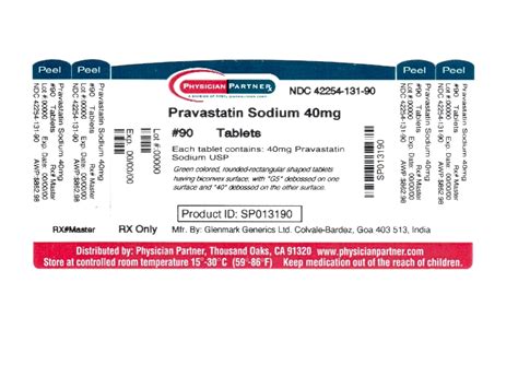 Pravastatin Sodium Tablets