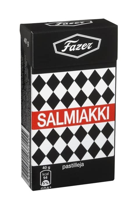 Fazer SALMIAKKI 40g*4 pack original Finnish Salty Liquorice Pastilles #Fazer | Finnish, Licorice ...