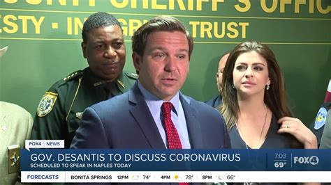 Florida Gov. Ron DeSantis plans Coronavirus update in Naples