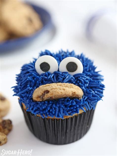 C is for...Cookie Monster Cupcakes! - SugarHero