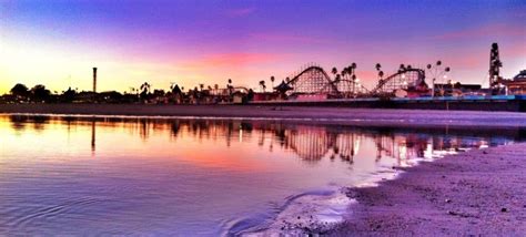 Santa Cruz Beach Boardwalk Summer Sunset | Beach boardwalk, Santa cruz ...