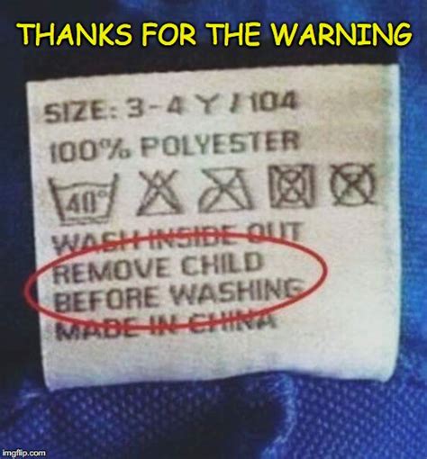 Warning labels funny