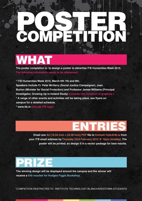 Poster competition, Information poster, Competition