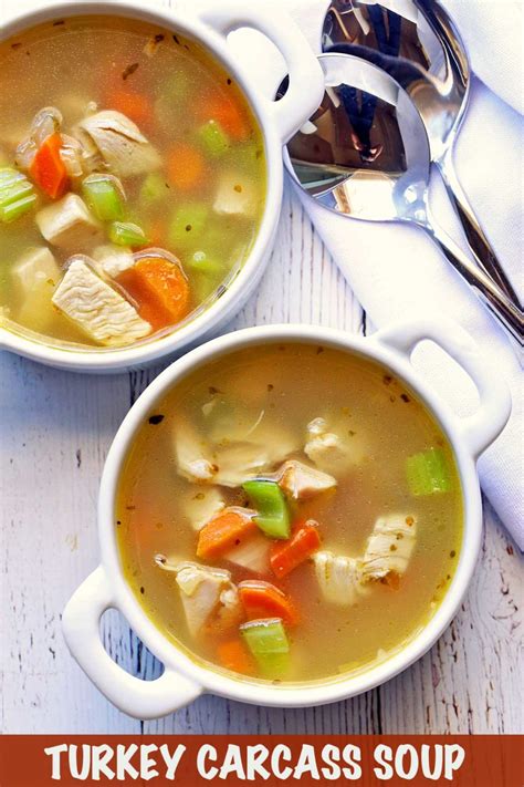 Rich and Flavorful Turkey Carcass Soup - Healthy Recipes Blog