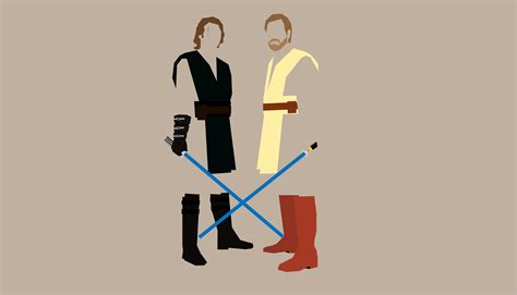 Obi-Wan Kenobi and Anakin Skywalker Wallpaper, HD Minimalist 4K Wallpapers, Images and ...