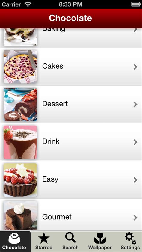 Chocolate Recipes Free for iPhone - Download