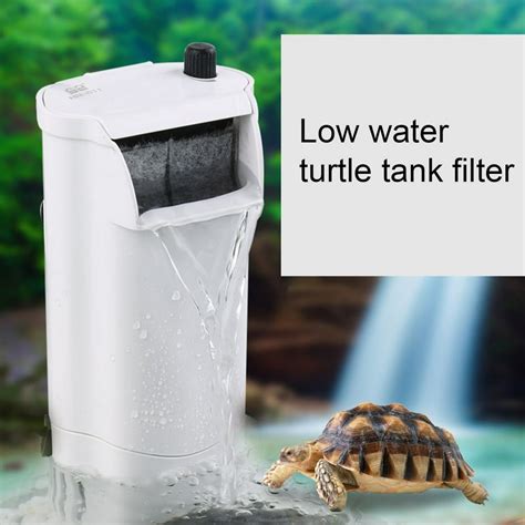 Windfall Aquarium Turtle Filter Quiet Low Water Level Filter Pump 3W 300L/H Internal Fish Tank ...