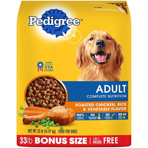 Pedigree Adult Dry Dog Food - Roasted Chicken, Rice, Wayfaith.com Go!