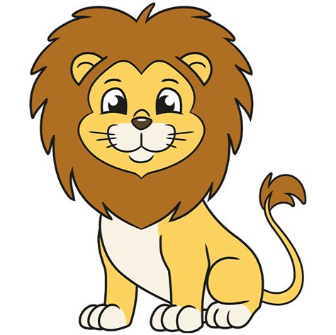 How To Draw A Lion Cartoon - Crazyscreen21