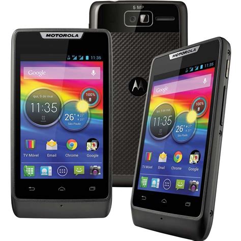 Celular Desbloqueado Motorola RAZR™ D1 XT916 Preto com Dual Chip, Processador de 1.0GHz, Android ...