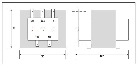 NEMA 4X TRANSFORMER, 7.5 KVA, P/N 7786L2 - L/C Magnetics