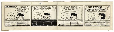 Lot Detail - Early 1958 Hand-Drawn ''Peanuts'' Comic Strip by Charles Schulz -- Featuring the ...