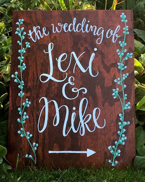 Custom Wedding Signs Wedding Signage Wooden Wedding Sign - Etsy