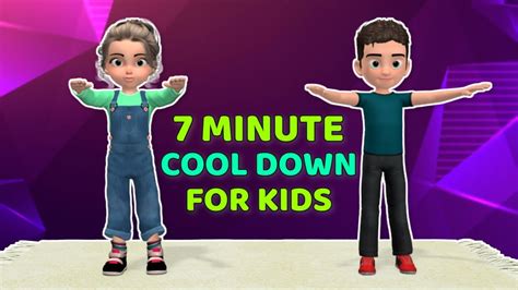 7 MINUTE COOL DOWN EXERCISES FOR KIDS: AFTER SCHOOL ACTIVITY - YouTube