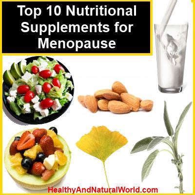 The 10 Essential Nutrition Supplements for Menopause