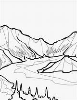 Valley Coloring Page sketch template