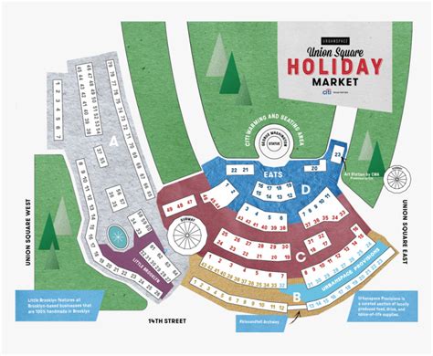 Unionsq Map 2019-01 - Union Square Market Vendor Map, HD Png Download - kindpng