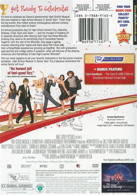 High School Musical 3: Senior Year (DVD 2008) | DVD Empire