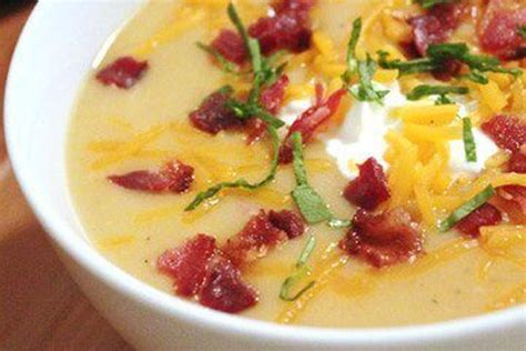 Hearty Potato, Cheddar, & Bacon Soup | Recipe | Bacon soup, Bacon soup recipes, Recipes