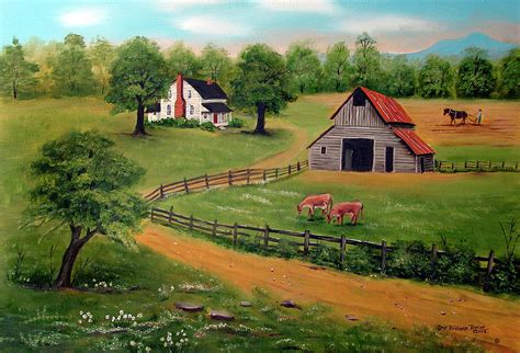 The Farm Painting by Arie Reinhardt Taylor