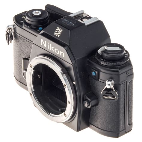 Buy Nikon EM 35mm Film Manual Focus Program SLR Camera Body Black ...