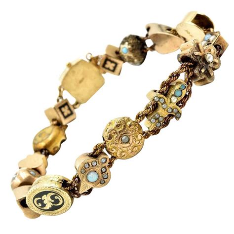 Wonderfully Rare Vintage Charm Bracelet at 1stdibs