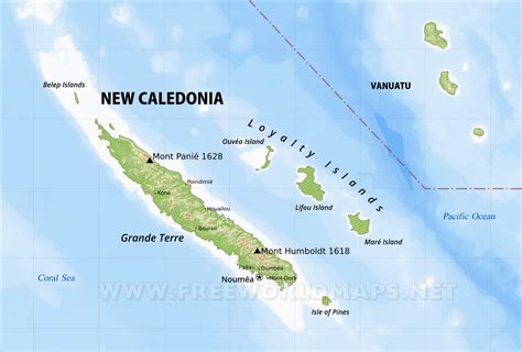 New Caledonia Map