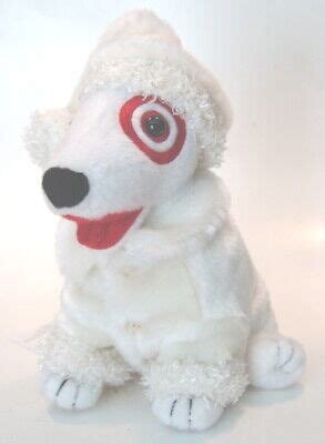 Target Dog Plush Winter White Dog Stuffed Toy Bullseye - Very Rare | eBay