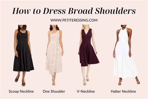 How to Dress Broad Shoulders: the Ultimate Guide - Petite Dressing | Dresses for broad shoulders ...