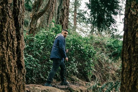 Man Hiking in a Forest · Free Stock Photo