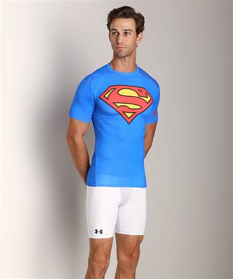 Under Armour Superman Compression Shirt 1244399-401 - Free Shipping at LASC