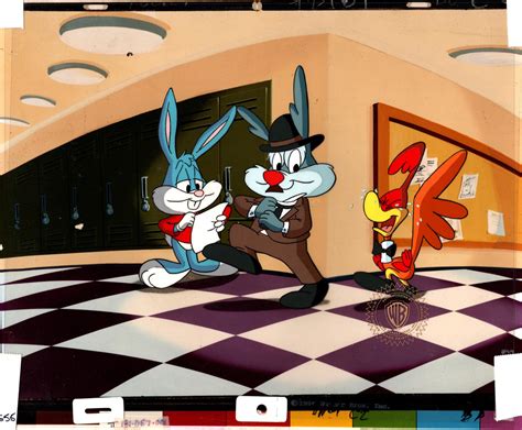 Tiny Toons Original Production Cel Buster Bunny Calamity Coyote and Li – Charles Scott Gallery