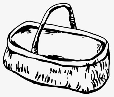 Basket Clipart Baby - Baby Moses Basket Clip Art , Free Transparent Clipart - ClipartKey