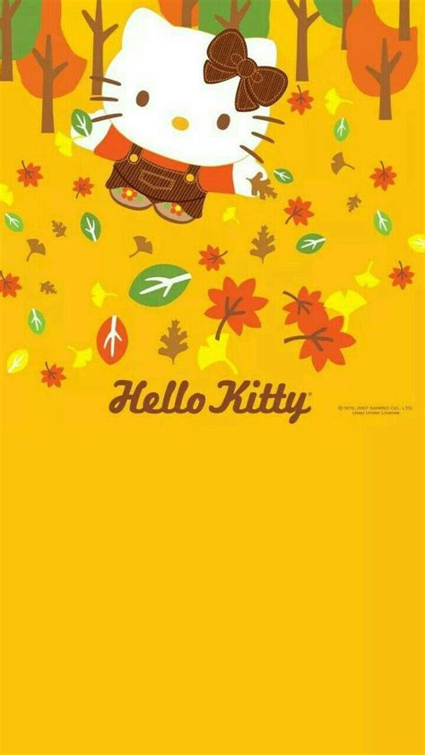 Hello Kitty Wallpapers Autumn - Wallpaper Cave