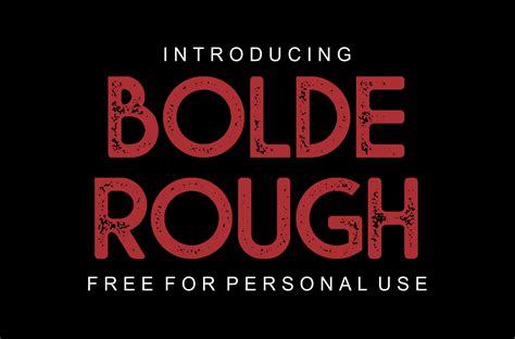 Bolde Rough Font | Designed by figuree