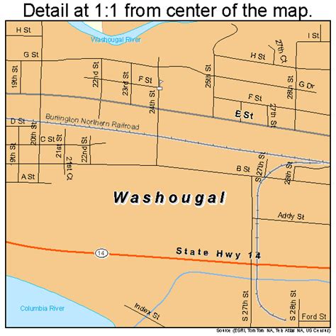 Washougal Washington Street Map 5376405