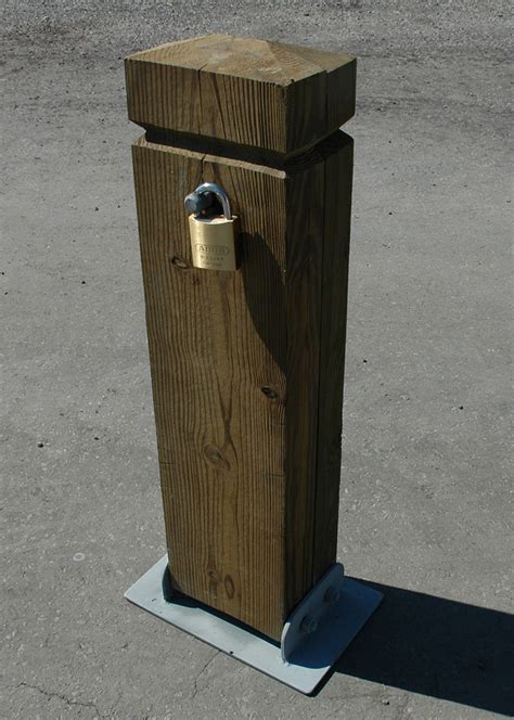 Square Bollards and Collapsible/Removable Bollards - American Timber and Steel