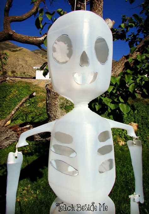 How to make a gallon milk jug skeleton for halloween | ann's blog