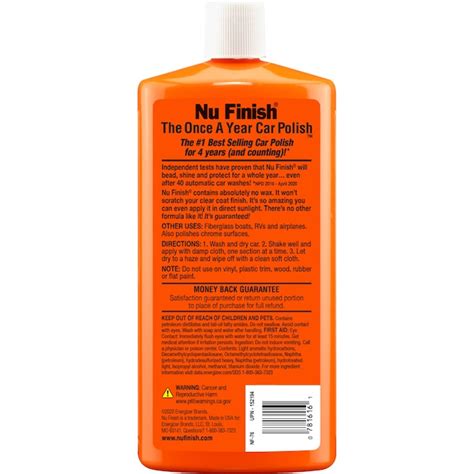 Nu Finish NuFinish 16-fl oz Car Exterior Wax NF-76 at Lowes.com