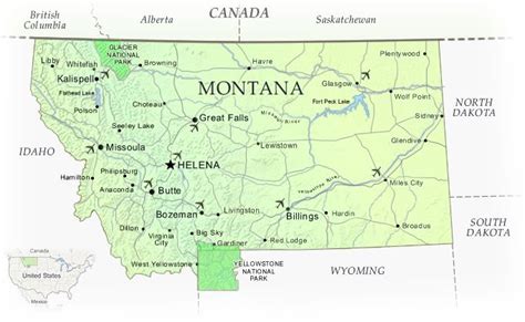 Montana_Map 1 | Montana, Visit montana, Miles city