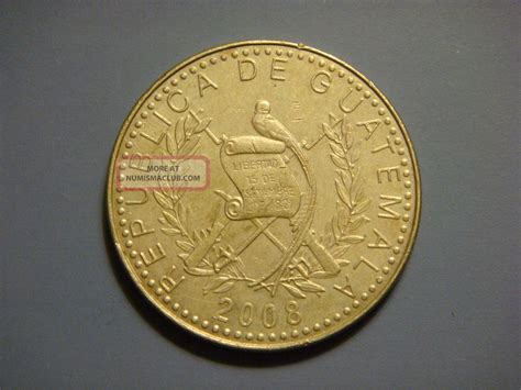 Guatemala 1 Quetzal, 2008 Coin