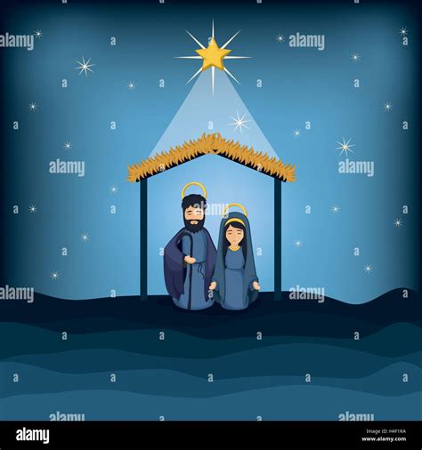 Mary and joseph cartoon design Stock Vector Image & Art - Alamy