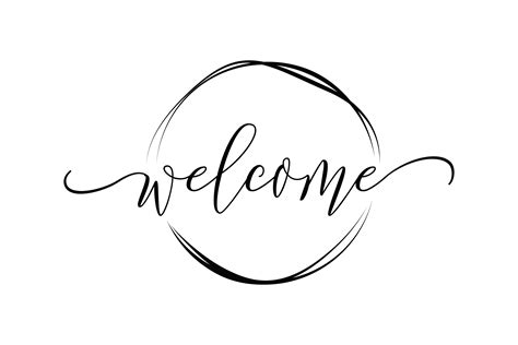 Welcome - Vector Graphic by handriwork · Creative Fabrica