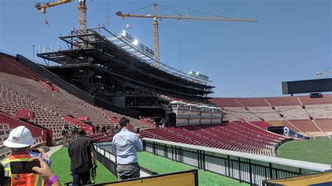 LA Memorial Coliseum renovation reaches halfway point | Daily Trojan