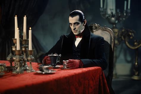 Premium AI Image | Classic Horror Dracula Character in Vintage Film ...