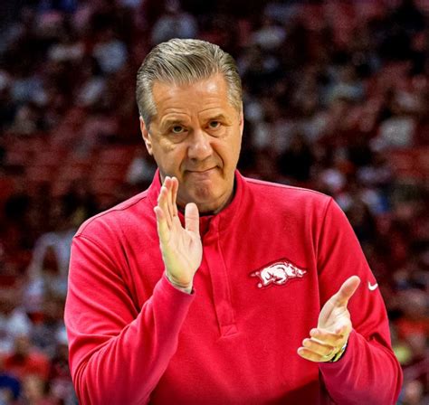 PHOTO John Calipari In Arkansas Hogs Red